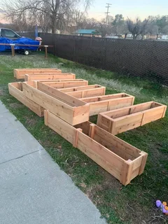 Planter boxes and trellises and fencing