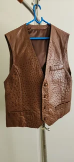 Ostrich Leather Waist Coat