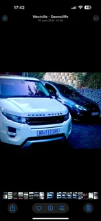 White Range Rover Evoque