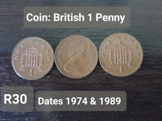 Coins: British 1 Penny for Sale
