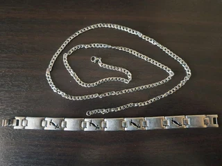 Silver Mens Necklaces &amp; Bracelet for Sale!