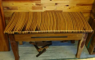 Sideboard  with wine barrel top