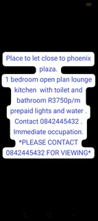 Apartment to rent opposite phoenix plaza