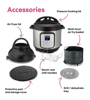 INSTAPOT DUO PRESSURE POT &amp; AIRFRYER IN ONE UNIT!