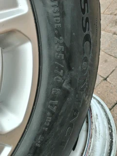 ONE 255/70R17 CONTINENTAL CROSS CONTACT Tyre &amp; 17Inch FORD RANGER Magrim On Sale