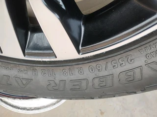 ONE  Used 255 60R18 GENERAL GRABBER Tyre &amp; 18Inch ISUZU XRIDER Magrim On Sale.