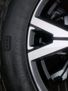 265 60R18 GENERAL GRABBER AT 3 Tyres &amp; 18Inch ISUZU DMAX Magrims 6Holes A set of four on sale.