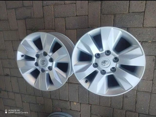 17 inch t o y o t a h i l l u x magrims 6 holes a set of four on sale