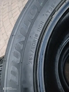 265 60 r18 d u n l o p g r a n d t r e k tyres a set of four on sale