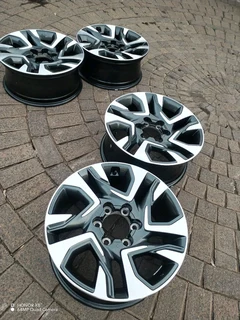 6 holes 18 inch t o y o t a h i l l u x magrims a set of four on sale