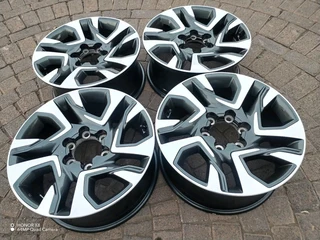 18 inch 6 holes t o y o t a h i l l u x magrims a set of four on sale