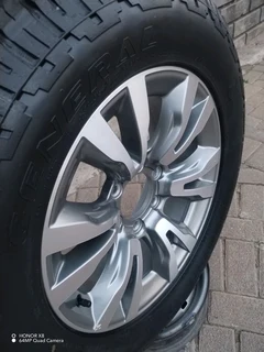 O n e 255 60 r18 g e n e r a l g r a b b e r tyre &amp; 18 inch i s u z u x r i d e r magrim on sale