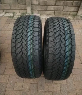 265 60R18 GENERAL GRABBER AT 3 Tyres A set of four on sale.