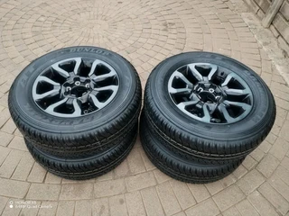 18Inch TOYOTA HILLUX Magrims 6Holes &amp; DUNLOP GRAND TREK Tyres 265 60R18 A Set Of Four On Sale.