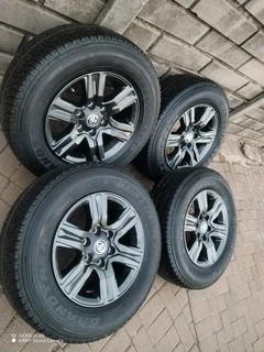 255 65r17 Dunlop Grand Trek Tyres & 17 Inch Toyota Fortuna Magrims 6holes A Set Of Four On Sale.