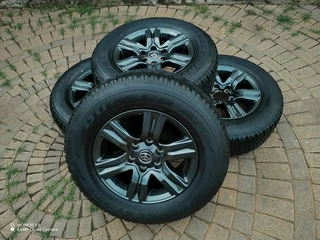 265 65r17 Dunlop Grand Trek Tyres &amp; 17 Inch Toyota Fortuna Magrims 6holes A Set Of Four On Sale.