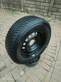 ONE 17Inch FORD RANGER Standard Steel Rim &amp; GOOD YEAR WRANGLER Tyre 265 65R17 On Sale.