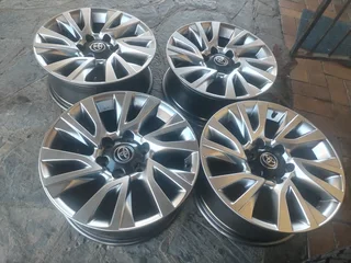 18Inch TOYOTA HILLUX Magrims 6Holes Silver A set of four on sale.
