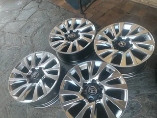 18Inch TOYOTA HILLUX Magrims 6Holes Silver A set of four on sale.