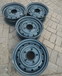 16Inch 5Holes MAHINDRA Standard Steel Rims A Set of four on sale.