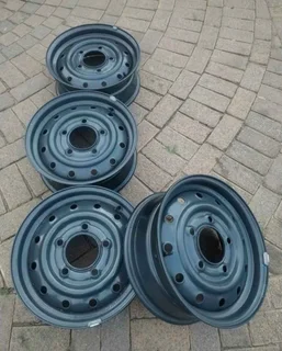 16Inch 5Holes MAHINDRA Standard Steel Rims A Set of four on sale.
