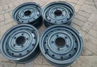 16Inch 5Holes MAHINDRA Standard Steel Rims A Set of four on sale.