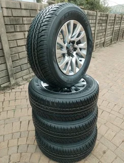 18Inch TOYOTA HILLUX /FORTUNA Magrims 6Holes &amp; DUNLOP GRAND TREK Tyres 265 60R18 A Set of four.