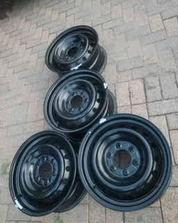 17Inch FORD RANGER Standard Steel Rims 6Holes Black A Set of Four On Sale.