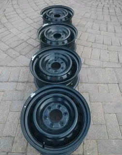 17Inch FORD RANGER Standard Steel Rims 6Holes Black A Set of Four On Sale.