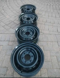 17Inch FORD RANGER Standard Steel Rims 6Holes Black A Set of Four On Sale.