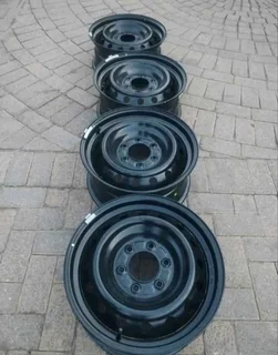 17Inch FORD RANGER Standard Steel Rims 6Holes Black A Set of Four On Sale.