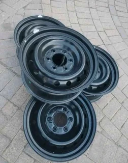 17Inch FORD RANGER Standard Steel Rims 6Holes Black A Set of Four On Sale.