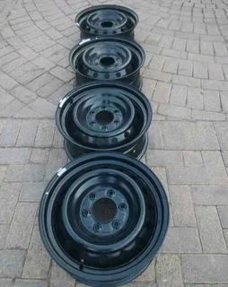 17Inch FORD RANGER Standard Steel Rims 6Holes Black A Set of Four On Sale.