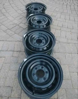 17Inch FORD RANGER Standard Steel Rims 6Holes Black A Set of Four On Sale.