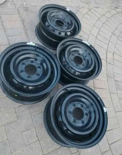 17Inch FORD RANGER Standard Steel Rims 6Holes Black A Set of Four On Sale.