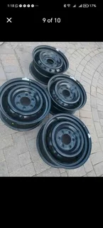 17inch Ford Ranger Standard Steel Rims 6holes Black A Set Of Four On Sale.