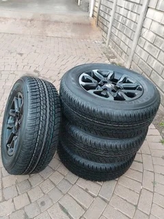 18Inch TOYOTA HILLUX Magrims 6Holes &amp; DUNLOP GRAND TREK Tyres 265 60R18 A Set of Four On Sale.