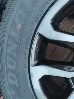 18Inch TOYOTA HILLUX Magrims 6Holes &amp; DUNLOP GRAND TREK Tyres 265 60R18 A Set of Four On Sale.