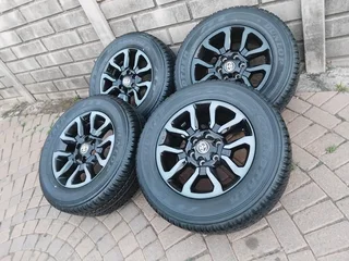 18Inch TOYOTA HILLUX Magrims 6Holes &amp; DUNLOP GRAND TREK Tyres 265 60R18 A Set of Four On Sale.