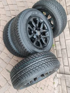 18Inch TOYOTA HILLUX Magrims 6Holes &amp; DUNLOP GRAND TREK Tyres 265 60R18 A Set of Four On Sale.