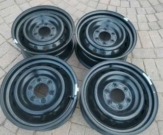 17inch Ford Ranger Standard Steel Rims 6holes Black A Set Of Four On Sale.