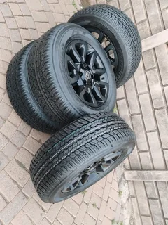 265 60R18 DUNLOP GRAND TREK Tyres &amp; 18Inch TOYOTA HILLUX Magrims 6Holes a Set of Four On Sale.