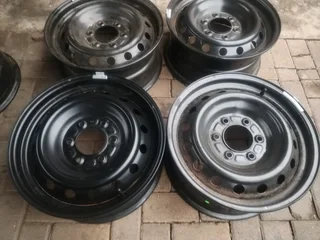 17inch Ford Ranger Standard Steel Rims 6holes Black A Set Of Four On Sale.