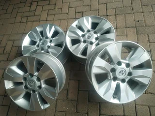 17inch Toyota Hillux Magrims 6holes Silver A Set Of Four On Sale.