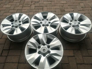 17inch Toyota Hillux Magrims 6holes Silver A Set Of Four On Sale.
