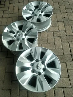 17Inch TOYOTA HILLUX Magrims 6Holes Silver A Set of Four On Sale.