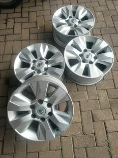 17Inch TOYOTA HILLUX Magrims 6Holes Silver A Set of Four On Sale.