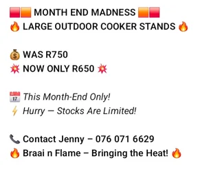 Outdoor Cooker stands