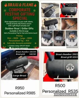 Outdoor braai mini and large