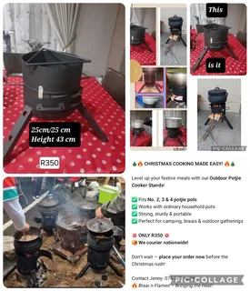 Outdoor Potjie cooker stand